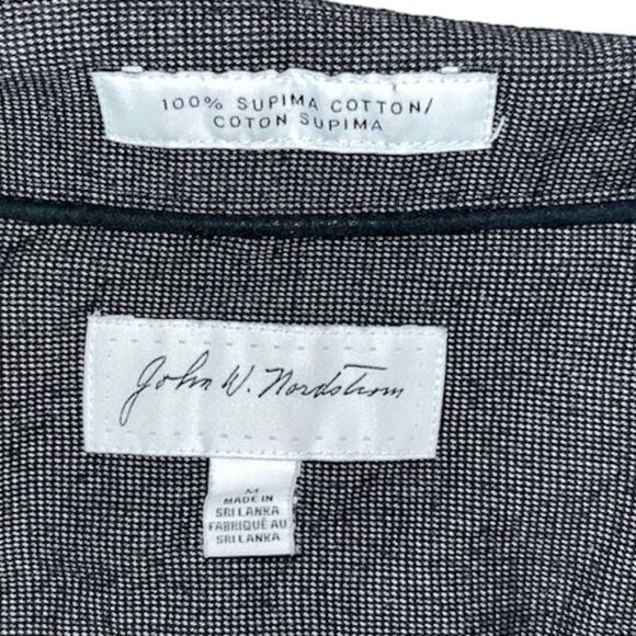 John W. Nordstrom Dark Gray Patched Elbow Button Down - Picture 5 of 5